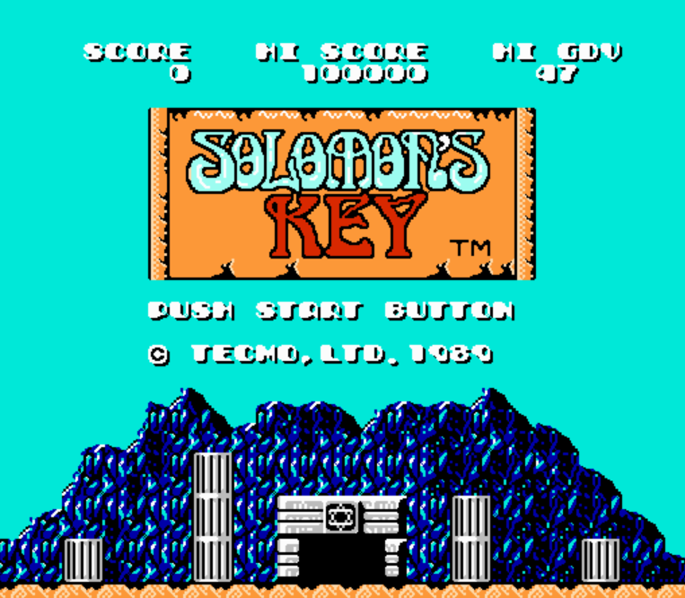 NES ROMS - Solomon's Key (EUROPE / 유럽판 롬파일 다운로드)