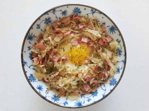 초간단 양배추 덮밥 / Cabbage Rice Bowl Recipe