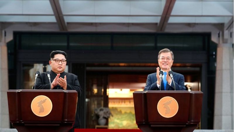 한국 '종전선언 구상 어려울 것' (미국, 베이징 올림픽 '외교 보이콧' 시사)