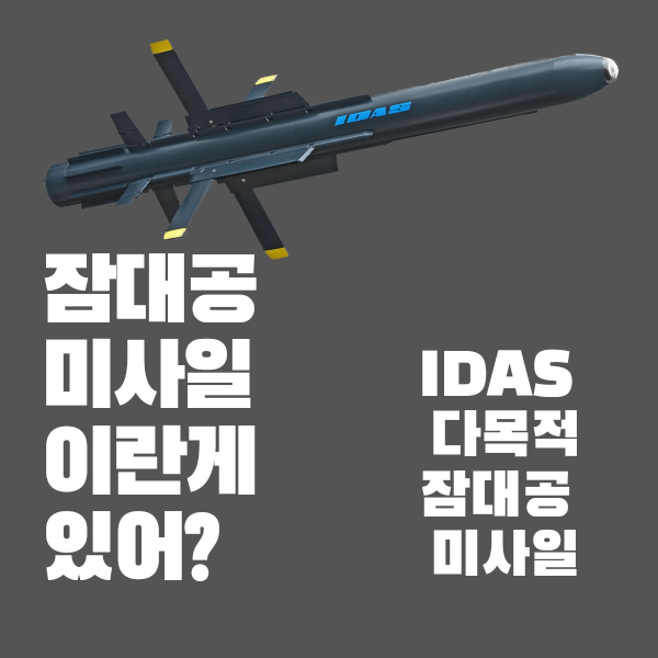 잠대공 미사일 IDAS에 대해 알아보자!