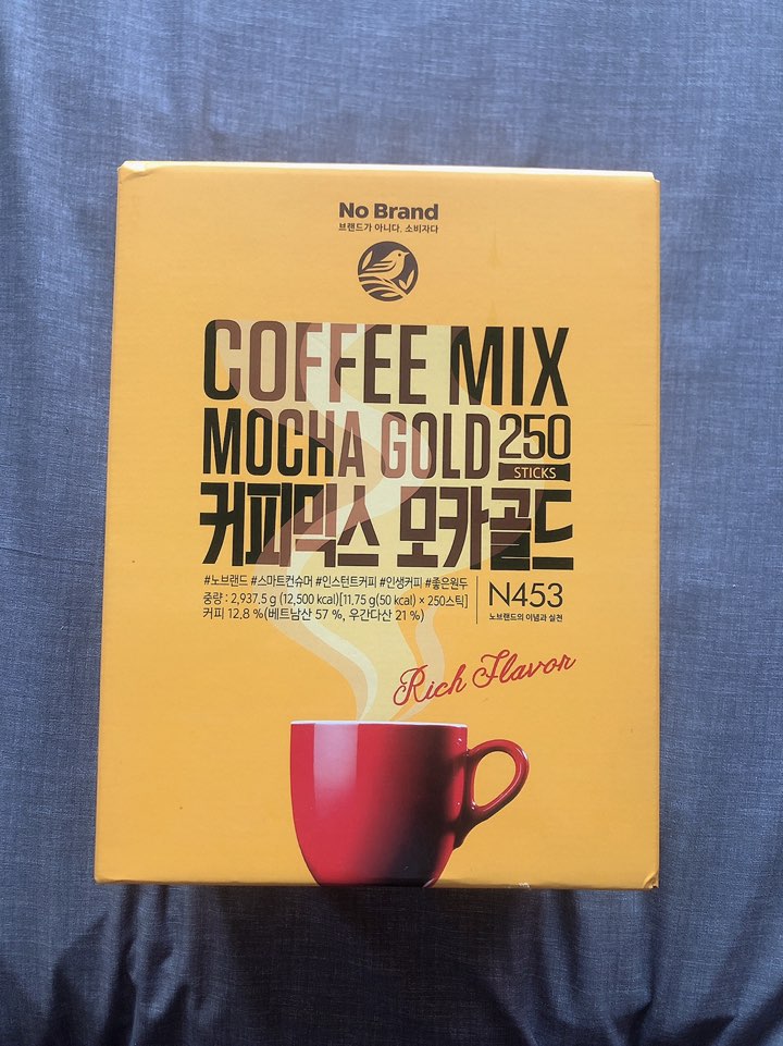 [가성비 식품] 노브랜드(No Brand), 내돈내산 커피믹스 모카골드 250 후기