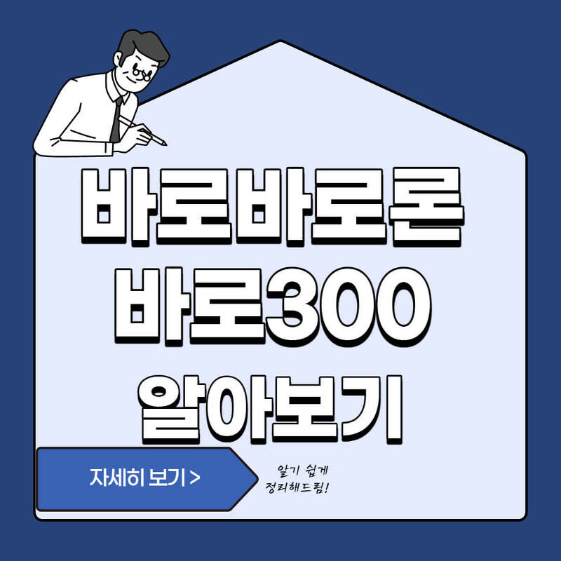 바로바로론 - 바로 300  부결 이유와 주의할점