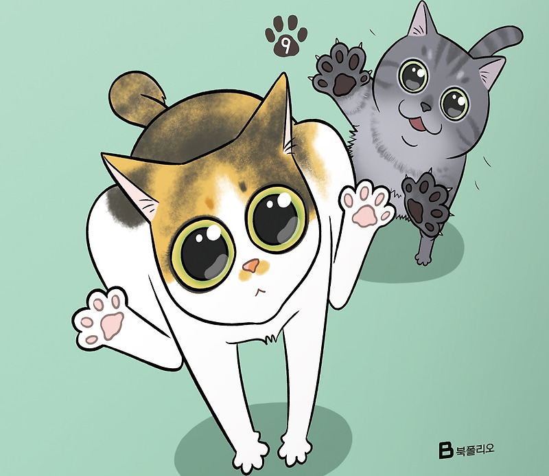 [신간] 뽀짜툰 9, 만화가 채유리가 연재하는 최장수 고양이 웹툰