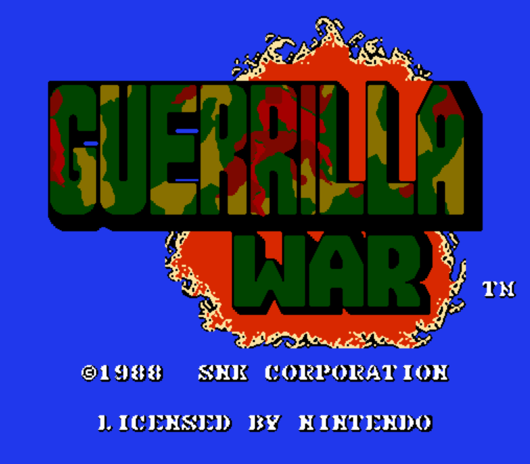 NES ROMS - Guerrilla War (EUROPE / 유럽판 롬파일 다운로드)