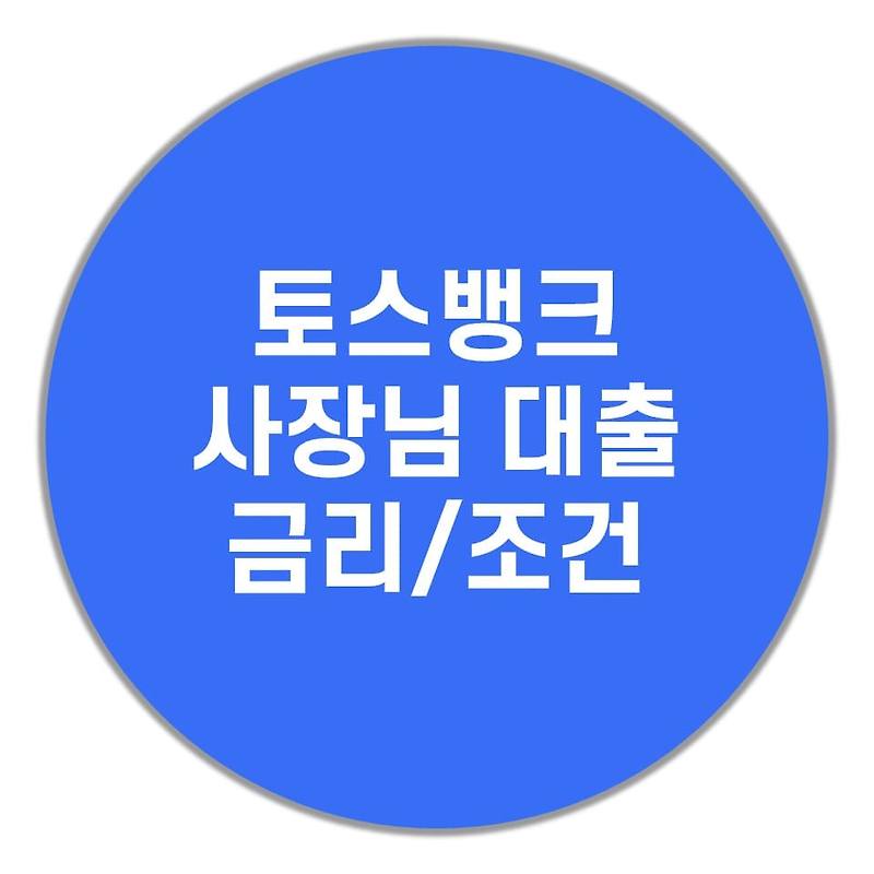 토스뱅크 사장님 대출 금리, 자격 조건(feat. 사잇돌 대출)