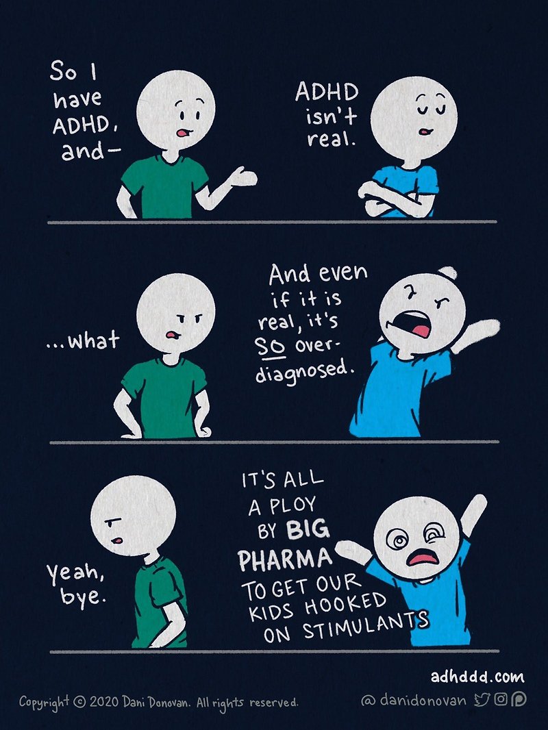 ADHD에 관한 이해를 돕기 위한 2편의 만화 (공감 100%)
