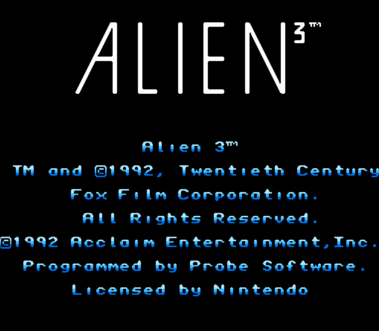 NES ROMS - Alien 3 (EUROPE / 유럽판 롬파일 다운로드)