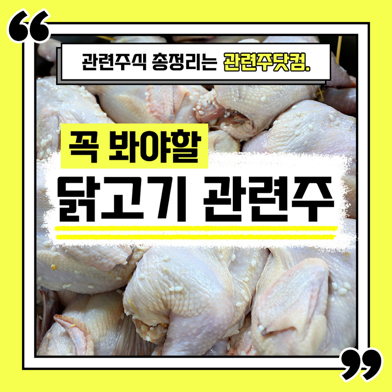 닭고기 관련주 총정리 TOP6 (업데이트) | 대장주, 테마주 | 관련주닷컴