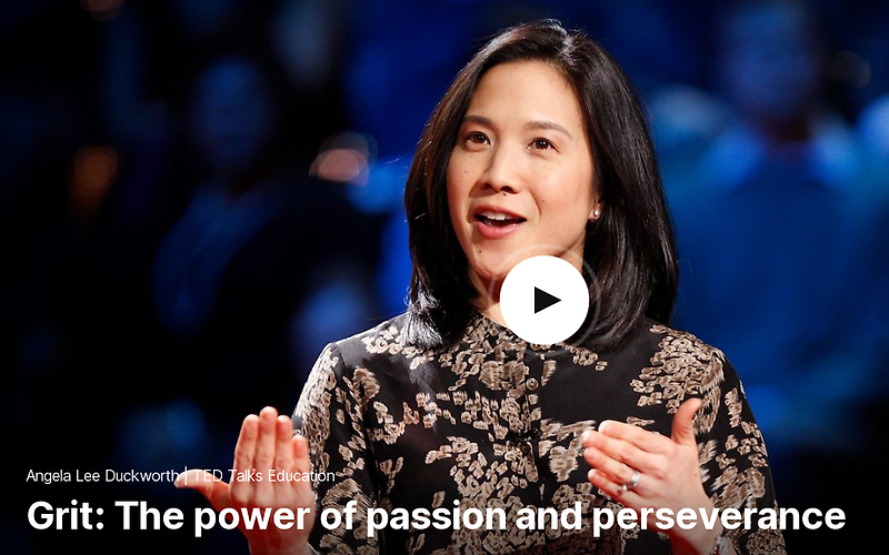 TED 테드로 영어공부 하기 Grit The power of perseverance by Angela Lee Duckworth