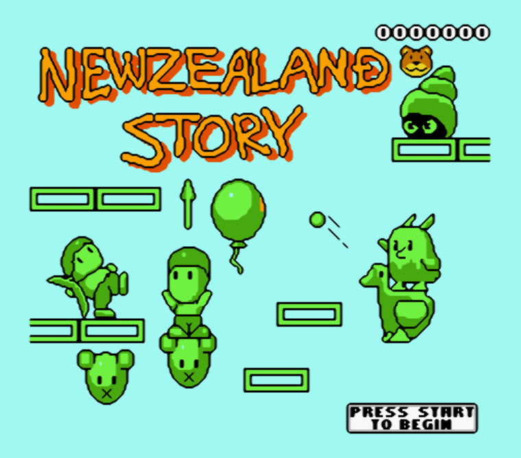 NES ROMS - The New Zealand Story (EUROPE / 유럽판 롬파일 다운로드)