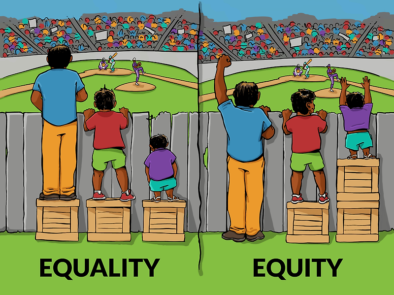 Equality(평등) vs. Equity(공평)