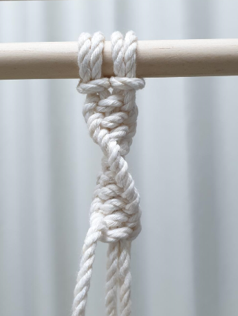 [맨손공예-마크라메] 마크라메 기본 매듭 spiral knot(평돌기 매듭)을 알아봅시다.