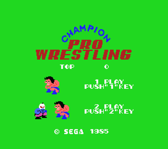 Champion Pro Wrestling - MSX (재믹스) 게임 롬파일 다운로드