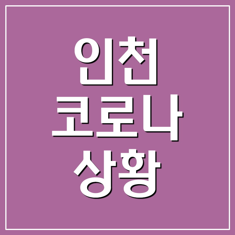 인천 코로나 확진자 현황 및 이동동선