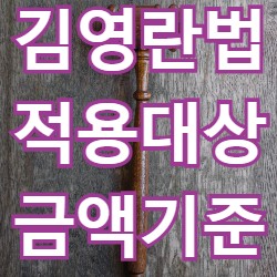 김영란법 적용 대상과 금액 기준 주요사례 소개