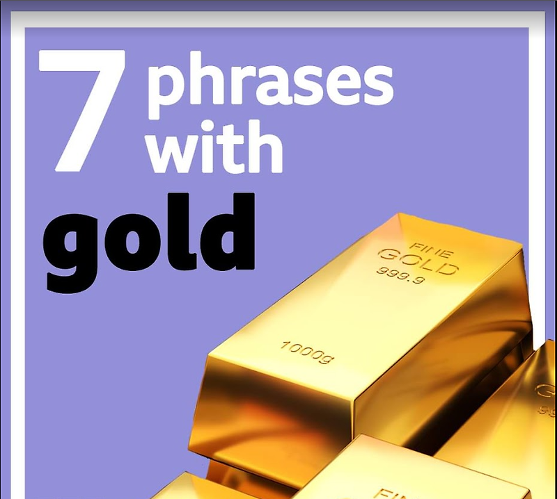 [영어] Gold와 관련된 관용어구 표현 2