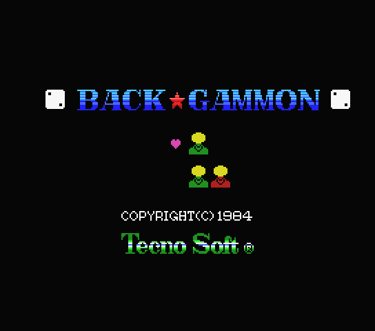 BackGammon - MSX (재믹스) 게임 롬파일 다운로드