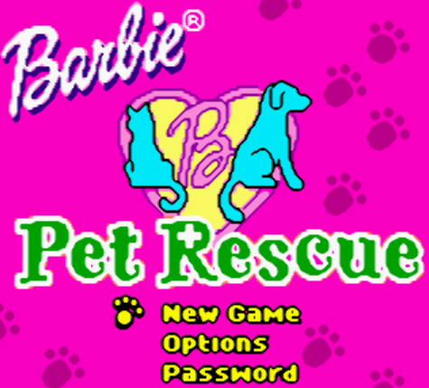 (GBC / USA) Barbie Pet Rescue - 게임보이 컬러 북미판 게임 롬파일 다운로드