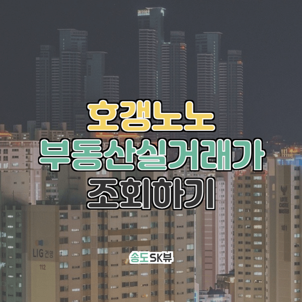 송도SK뷰 부동산실거래가 조회