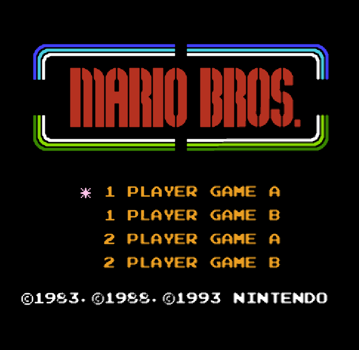 NES ROMS - Mario Bros. Classic (EUROPE / 유럽판 롬파일 다운로드)