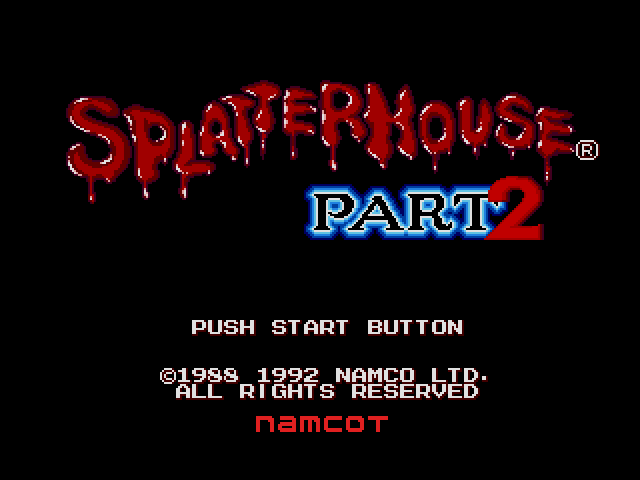Splatterhouse Part 2 (메가 드라이브 / MD) 게임 롬파일 다운로드