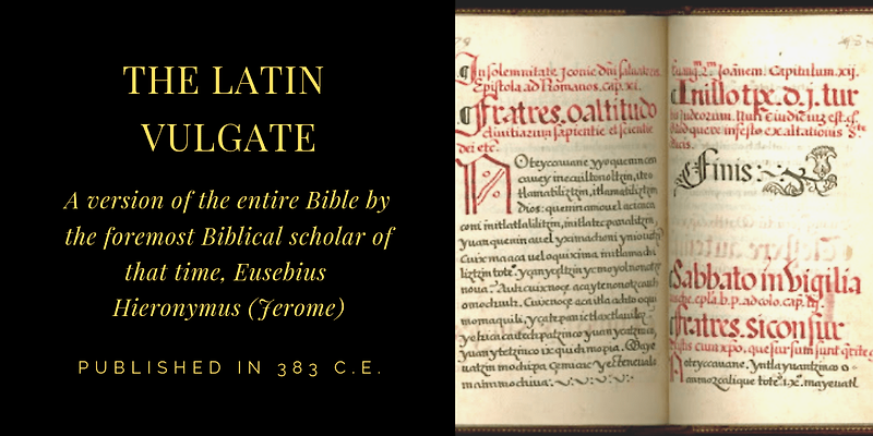 [노트] 라틴어성경: 불가타 (Vulgata)