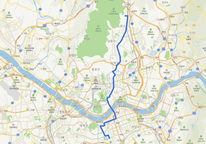 서울 142번버스 노선 시간표 (도봉,성신여대,신사,방배역)