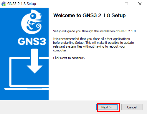GNS3 설치 (feat.2.1.8 ver)