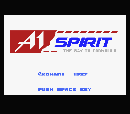 A1 Spirit The Way to Formula 1 - MSX (재믹스) 게임 롬파일 다운로드