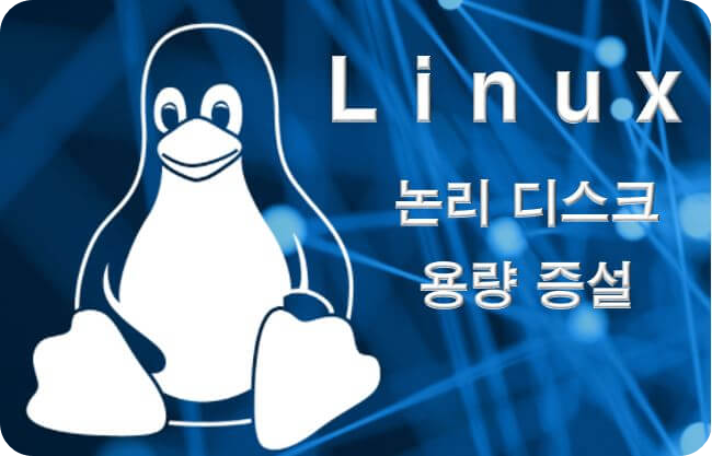 리눅스 디스크 용량 늘리기 논리디스크 파티션 증설
