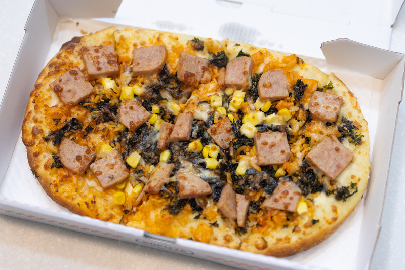 [피자 리뷰] 스팸 치즈 피자&스팸 김볶밥 피자 - 고피자 2023년 7월 신메뉴