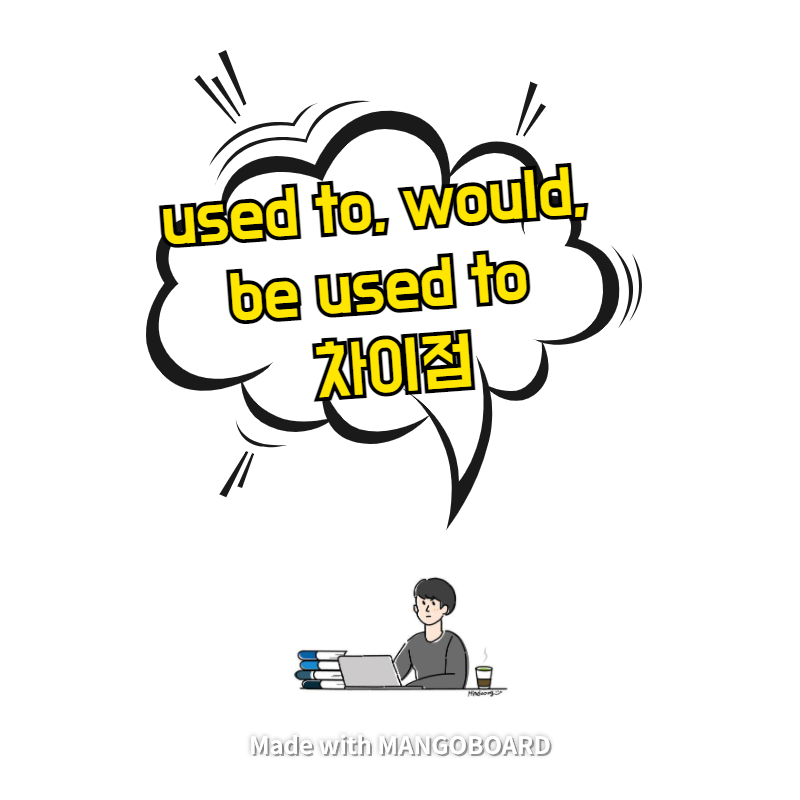 used to, would, be used to 간단 차이점