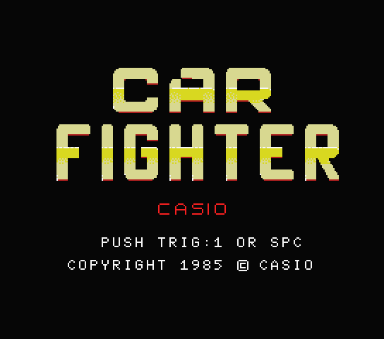 Car Fighter - MSX (재믹스) 게임 롬파일 다운로드