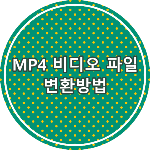 MP4 MPEG 파일 변환 방법  비디오 변환기