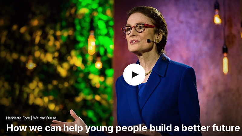 TED 테드로 영어공부 하기 How we can help young people build a better future
