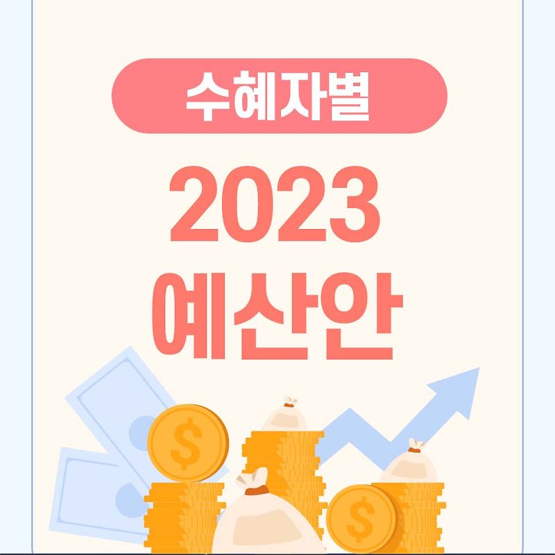 2023년 예산안, 수혜자별 총정리
