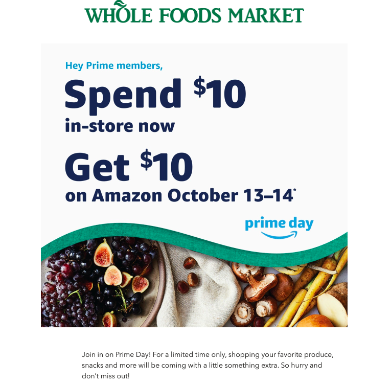 Amazon Prime Day - Whole Foods Market Deals 아마존 프라임데이 홀푸드 딜