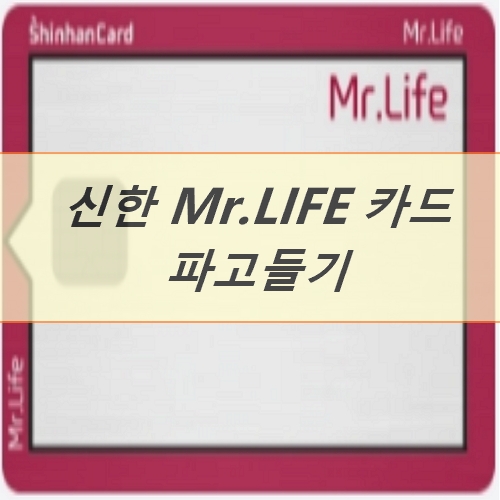 신한카드 MR.LIFE(미스터 라이프)카드 파고들기