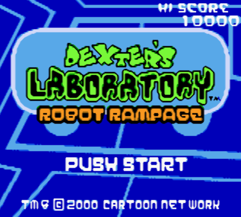 (GBC / USA) Dexter's Laboratory Robot Rampage - 게임보이 컬러 북미판 게임 롬파일 다운로드