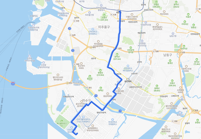 [좌석]인천 780-1번버스 노선 정보 : 기장, 송정역, 해운대역, 벡스코, 서면역