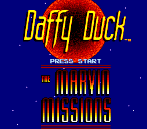 SNES ROMS - Daffy Duck The Marvin Missions (EUROPE / 유럽판 롬파일 다운로드)
