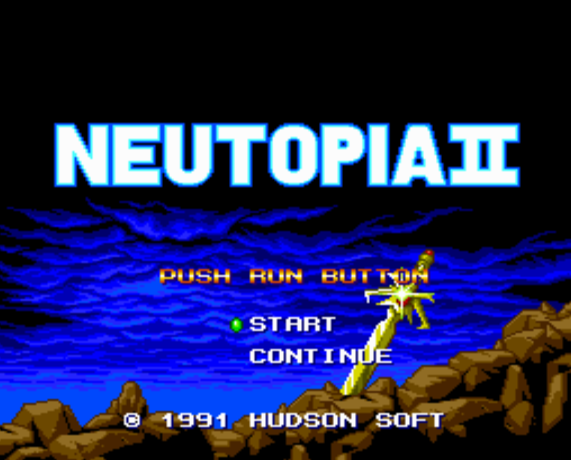 (허드슨) 뉴토피아 2 - ニュートピアII Neutopia II (PC 엔진 PCエンジン PC Engine)