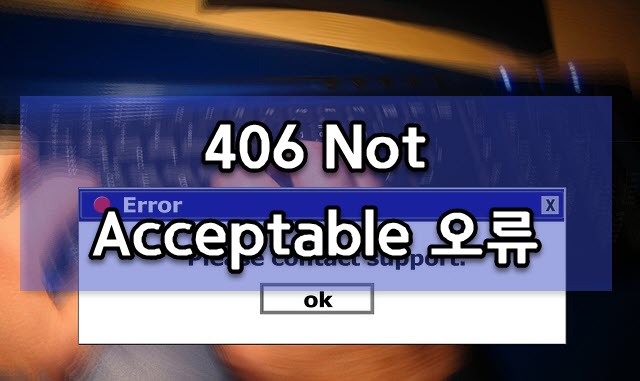 워드프레스에서 '406 Not Acceptable' 오류가 발생하는 경우