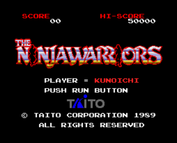 (타이토) 더 닌자 워리어즈 - ニンジャウォーリアーズ The Ninja Warriors (PC 엔진 PCエンジン PC Engine)