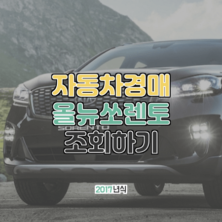 대법원 자동차 경매 올뉴쏘렌토 2017년형