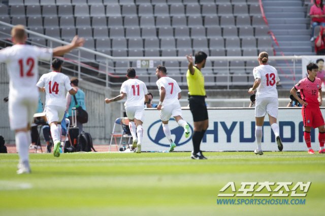 [한국 레바논] '12분 만에', 한국 2차 예선 8경기만에 첫 실점