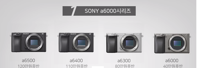 입문용 카메라 - a5100, m100, m50, 800d, 200d, a6400, a6000