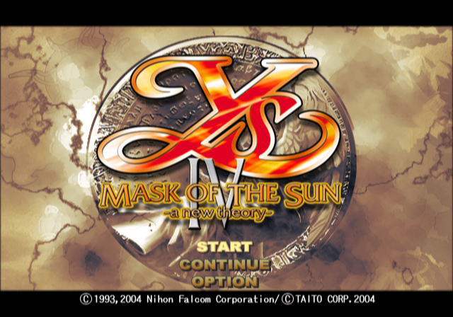 타이토 / 액션 RPG - 이스 4 마스크 오브 더 선 -a new theory- イースIV マスクオブザサン アニユーセオリー - Ys IV Mask of the Sun A New Theory (PS2 - iso 다운로드)