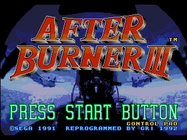 After Burner III (메가 CD / MD-CD) 게임 ISO 다운로드