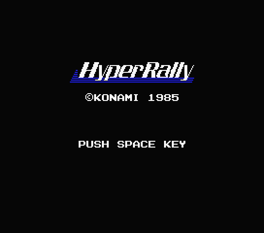 Hyper Rally - MSX (재믹스) 게임 롬파일 다운로드